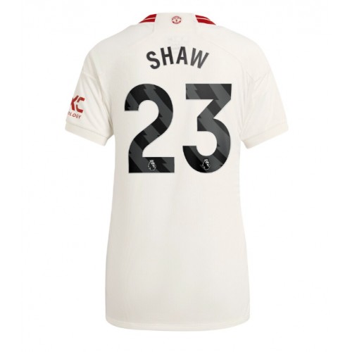 Manchester United Luke Shaw #23 Rezervni Dres za Ženska 2023-24 Kratak Rukav